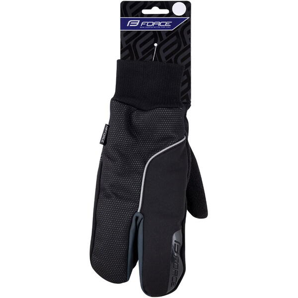 Manusi iarna Force Hot Rak Pro 3 degete negre M