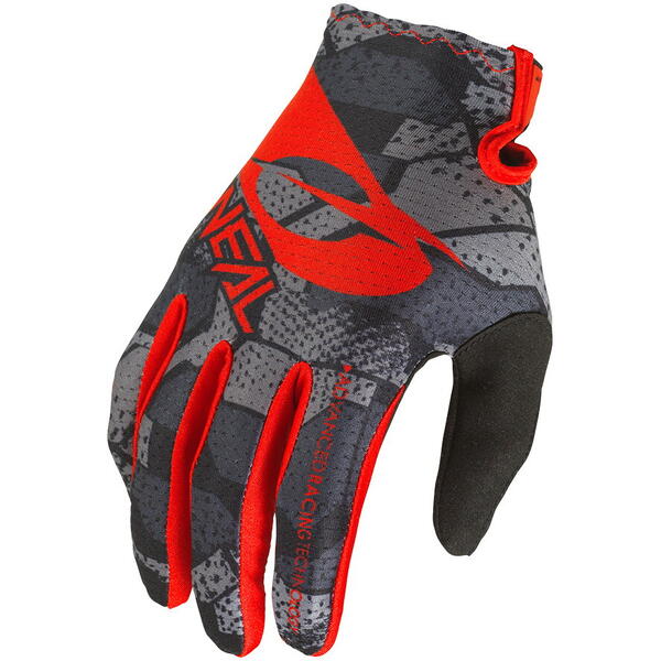 ONEAL Manusi Ciclism O Neal Matrix Camo V.22- XL 10, Negru-Rosu