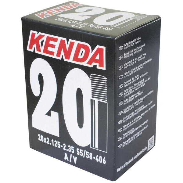 Camera bicicleta Kenda 20x2.125 > 2.35   valva auto AV 35 mm