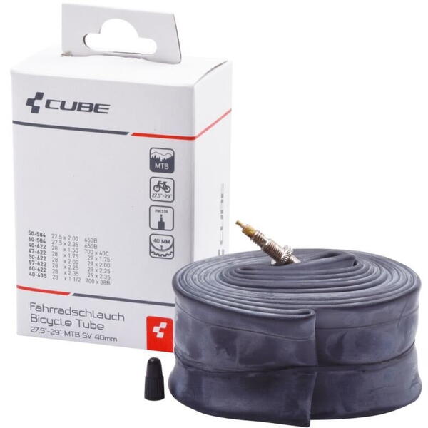 Camera bicicleta CAMERA CUBE MTB 27.5>29 PRESTA 1.50>2.35 (40>60-584>622) 40MM