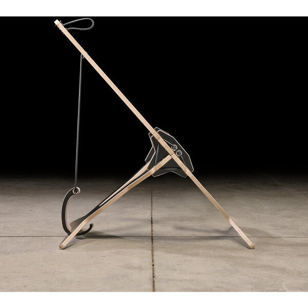 SUPORT BICICLETA MTB HOPPER VERTICAL Negru