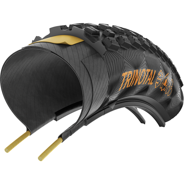 Cauciuc Anvelopa pliabila Continental Trinotal Trail Rapid 60-622 (29 X 2.40) Rapid comp, Tubeless Ready, black/black