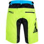 Pantaloni scurti Force MTB-11, bazon detasabil, Galben Fluo/Bleu/Negru, XS