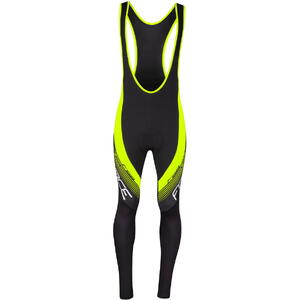 Pantaloni cu bretele si bazon Force F58 negru/fluo S