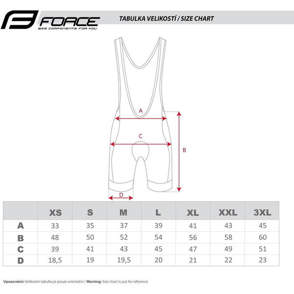 Pantaloni scurti cu bazon si bretele Force B51 negru/albastru XS