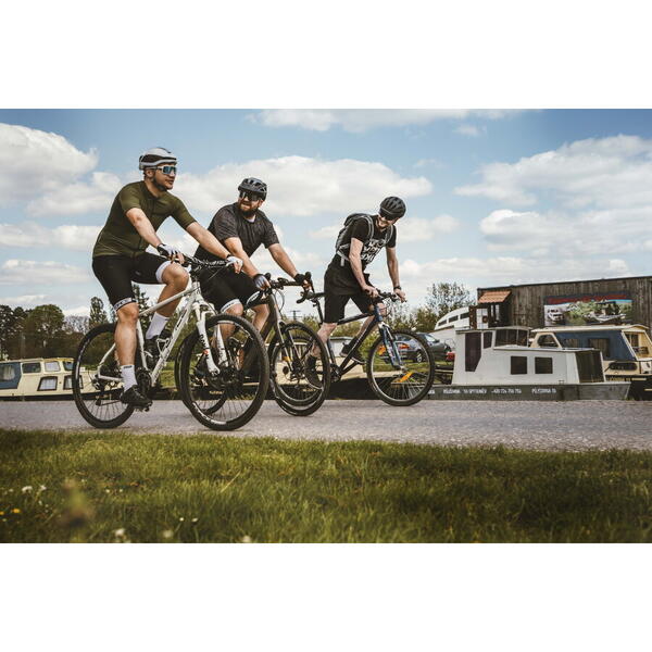 Pantaloni scurti cu bazon si bretele Force B51 negru/alb 3XL