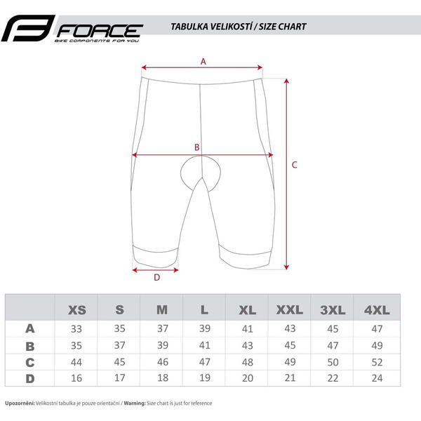 Pantaloni scurti Force F B21 Easy cu bazon, Negru XS