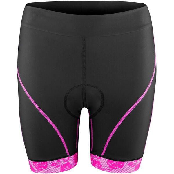 Pantaloni scurti cu bazon Force Rose Lady, negru/roz XS