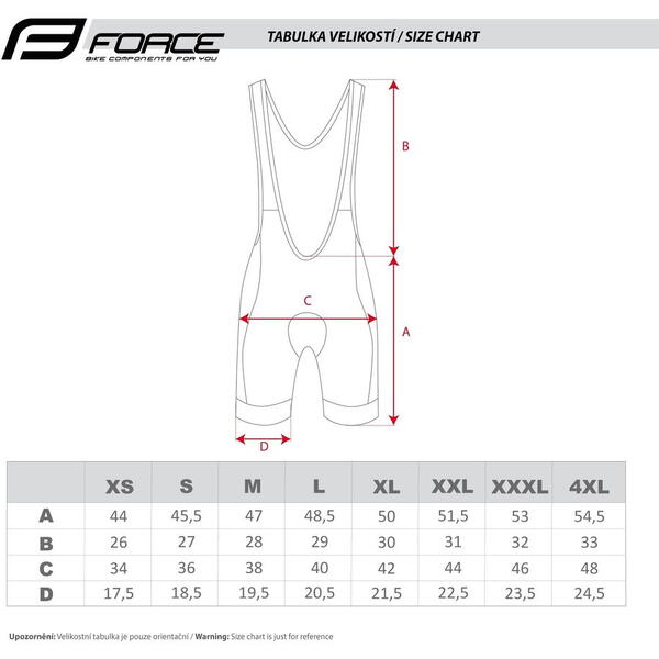 Pantaloni scurti cu bazon si bretele Force Team18 Negru/Alb XS