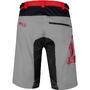 Pantaloni scurti Force MTB-11, bazon detasabil, Gri/Rosu/Negru, XS