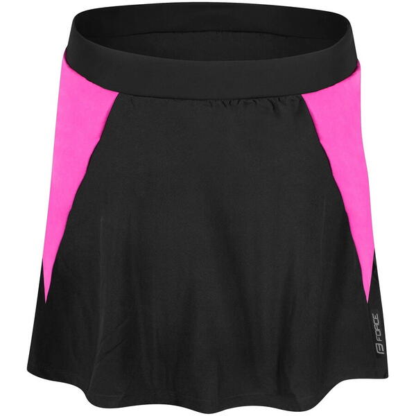 Fusta cu pantaloni scurti cu bazon Force Daisy negru/roz S