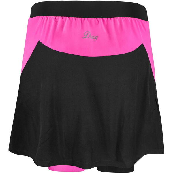 Fusta cu pantaloni scurti cu bazon Force Daisy negru/roz S