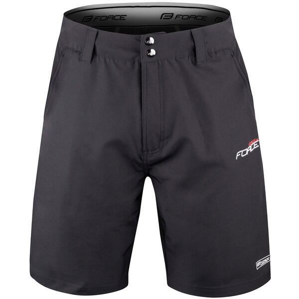 Pantaloni Force Blade MTB cu sub-pantaloni cu bazon Negru 3XL