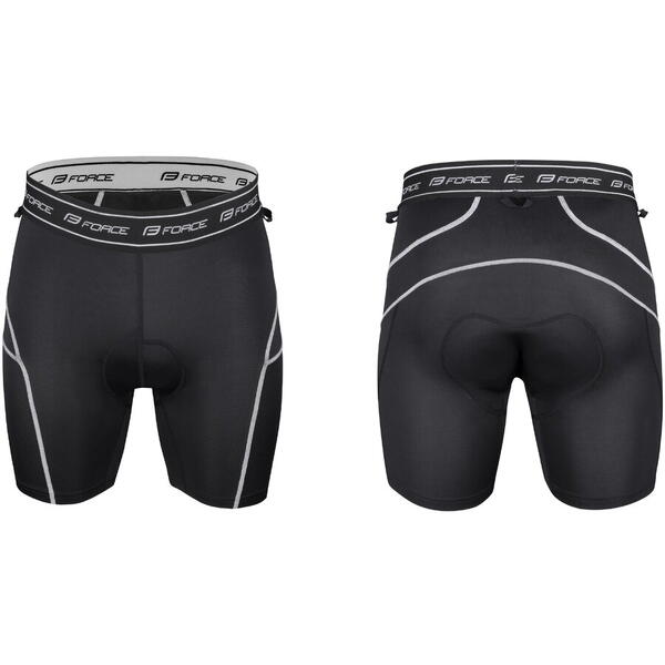 Pantaloni Force Blade MTB cu sub-pantaloni cu bazon Negru 3XL