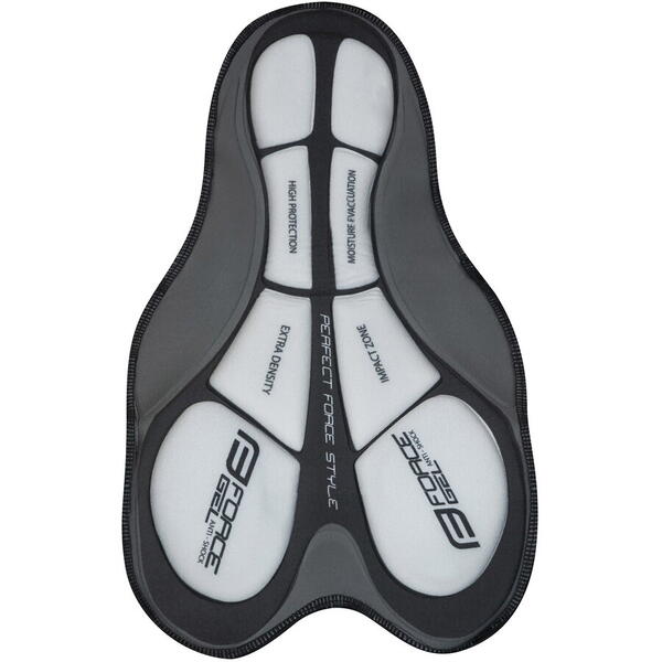 Pantaloni Force Blade MTB cu sub-pantaloni cu bazon Negru 3XL