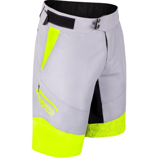 Pantaloni scurti cu bazon Force Storm, gri/fluo XL