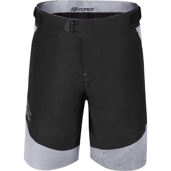 Pantaloni scurti cu bazon Force Storm negru/gri, negru/gri S