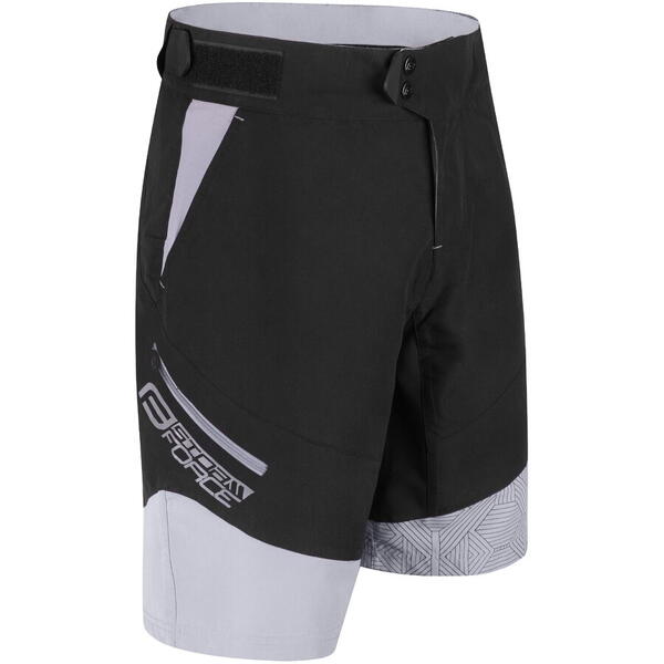 Pantaloni scurti cu bazon Force Storm negru/gri, negru/gri S
