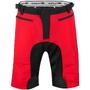 Pantaloni scurti Force MTB-11, bazon detasabil, Rosu/Negru, XXL