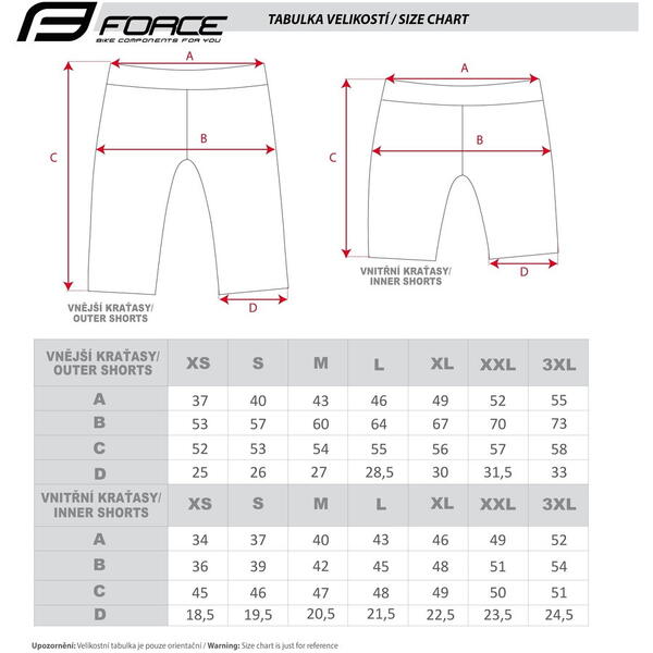 Pantaloni Force Blade MTB cu sub-pantaloni cu bazon Negru/Fluo XXL