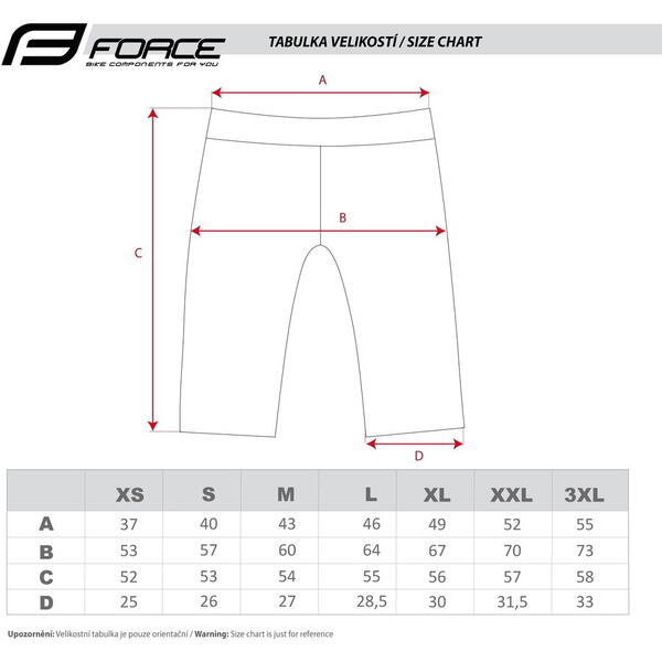 Pantaloni Scurti Force Blade MTB Fara Bazon, Black M