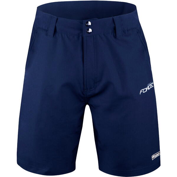 Force Pantaloni Scurti Blade MTB fara bazon, Bleu-marin XS