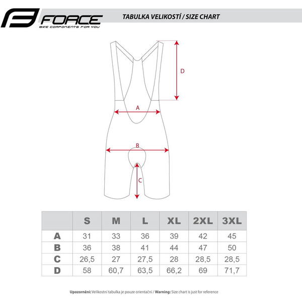 Pantaloni scurti cu bazon si bretele Force Action Negru S