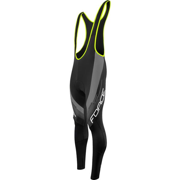 Pantaloni Force F58 cu bretele si bazon negru/gri S