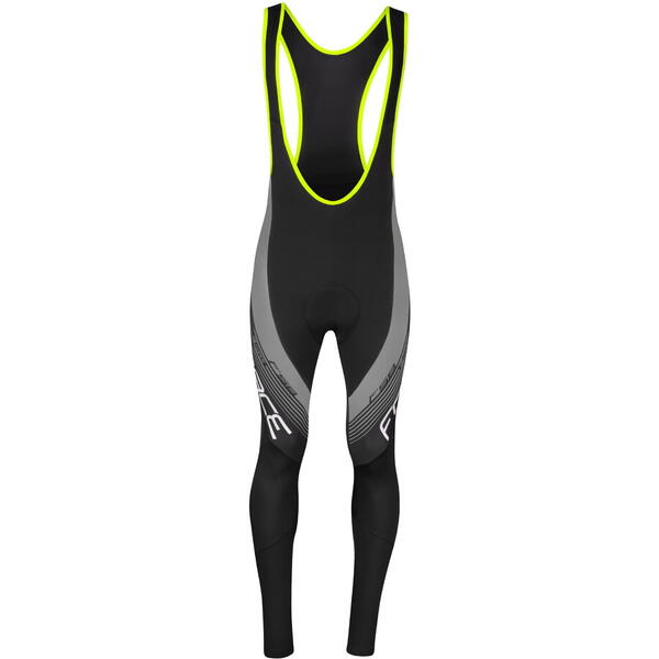 Pantaloni Force F58 cu bretele si bazon negru/gri L