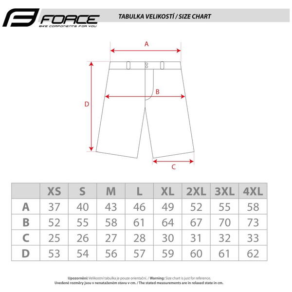 Pantaloni Scurti Force Rebel MTB Negri XL