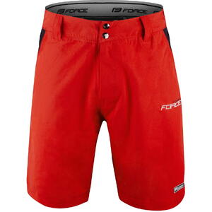 Pantaloni Force Blade MTB cu sub-pantaloni cu bazon rosu L