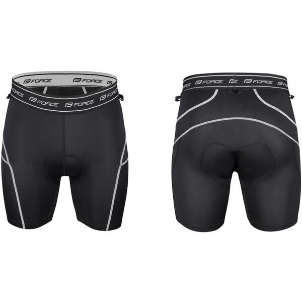 Pantaloni Force Blade MTB cu sub-pantaloni cu bazon rosu M
