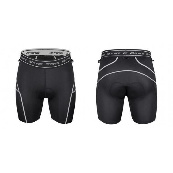 Pantaloni Force Blade MTB cu sub-pantaloni cu bazon rosu XXL